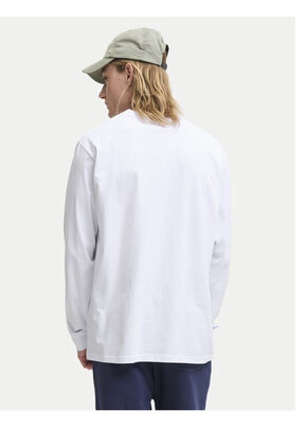 Jack & Jones Longsleeve Soho 12278788 Biały Relaxed Fit. Kolor: biały. Materiał: bawełna. Długość rękawa: długi rękaw