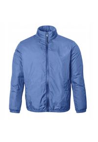 Jesienno-Zimowa Kurtka Męska - Wiatrówka - Pako Jeans - Niebieska. Kolor: niebieski. Materiał: tkanina, nylon. Sezon: zima, jesień #5