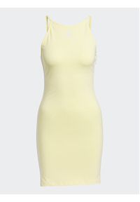 Adidas - adidas Sukienka codzienna Adicolor Classics Tight Summer Dress IB7403 Żółty Slim Fit. Okazja: na co dzień. Kolor: żółty. Materiał: bawełna. Typ sukienki: proste. Styl: casual