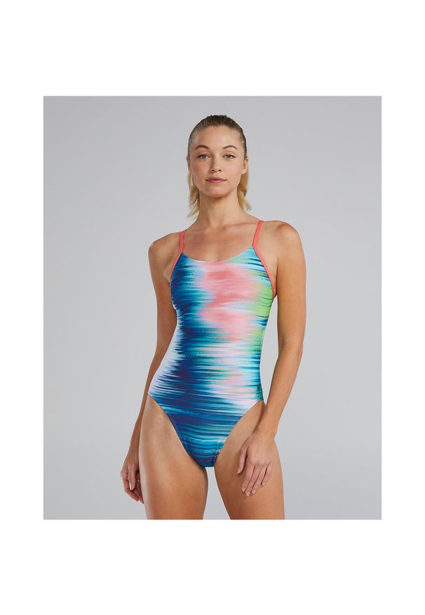 Strój pływacki damski TYR Cutoutfit Swimsuit - Bravura. Kolor: wielokolorowy