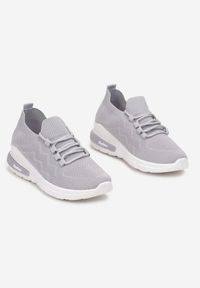 Born2be - Szare Buty Sportowe Amathousa. Okazja: na co dzień. Kolor: szary. Materiał: jeans #7
