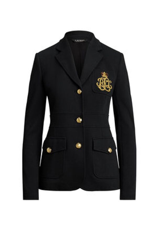 Lauren Ralph Lauren - LAUREN RALPH LAUREN Marynarka 200980022001 Czarny Slim Fit. Kolor: czarny. Materiał: bawełna