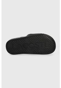 Lacoste klapki CROCO DUALISTE damskie kolor czarny 43CFA0040. Kolor: czarny. Materiał: materiał #3