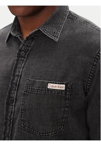 Calvin Klein Jeans Koszula jeansowa Classic LV040BM733 Szary Regular Fit. Kolor: szary. Materiał: bawełna