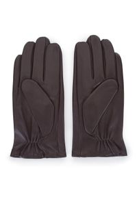 Wittchen - Męskie rękawiczki z gładkiej skóry. Kolor: brązowy. Materiał: skóra. Wzór: gładki. Sezon: jesień, zima. Styl: elegancki #2