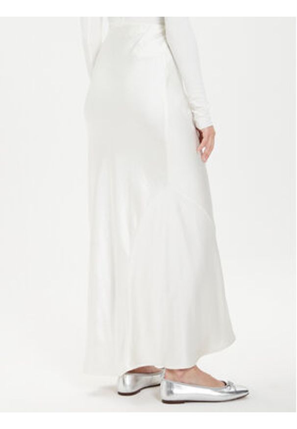 Gina Tricot Spódnica maxi 22969 Biały Regular Fit. Kolor: biały. Materiał: syntetyk