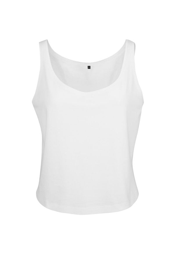 BUILD YOUR BRAND - Oversize Tank Top Dla Pań I Panów. Kolor: biały