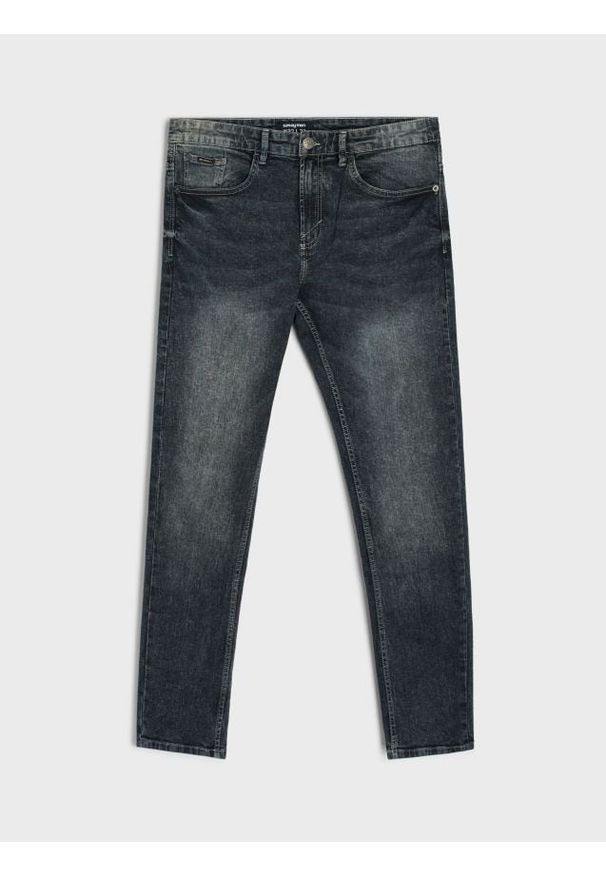 Sinsay - Jeansy skinny fit - szary. Kolor: szary