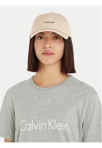 Calvin Klein Czapka z daszkiem Metal Lettering Bb Cap K50K511999 Beżowy. Kolor: beżowy. Materiał: materiał