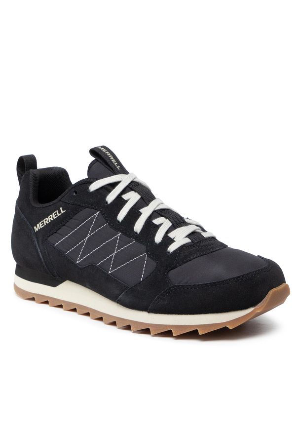 Merrell - Półbuty MERRELL - Alpine Sneaker 14 J16695 Black. Kolor: czarny. Materiał: zamsz, materiał, skóra. Styl: klasyczny