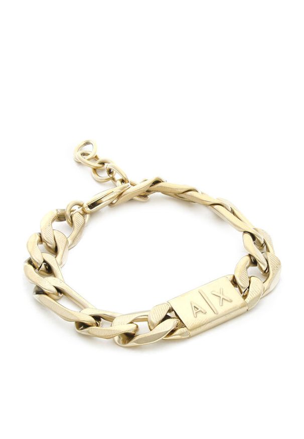 Armani Exchange Bransoletka AXG0078710 Złoty. Materiał: złote. Kolor: złoty