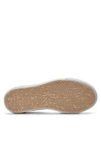 Calvin Klein Jeans Tenisówki Bold Vulc Flatf Low Lace Mix Mtl YW0YW01465 Écru