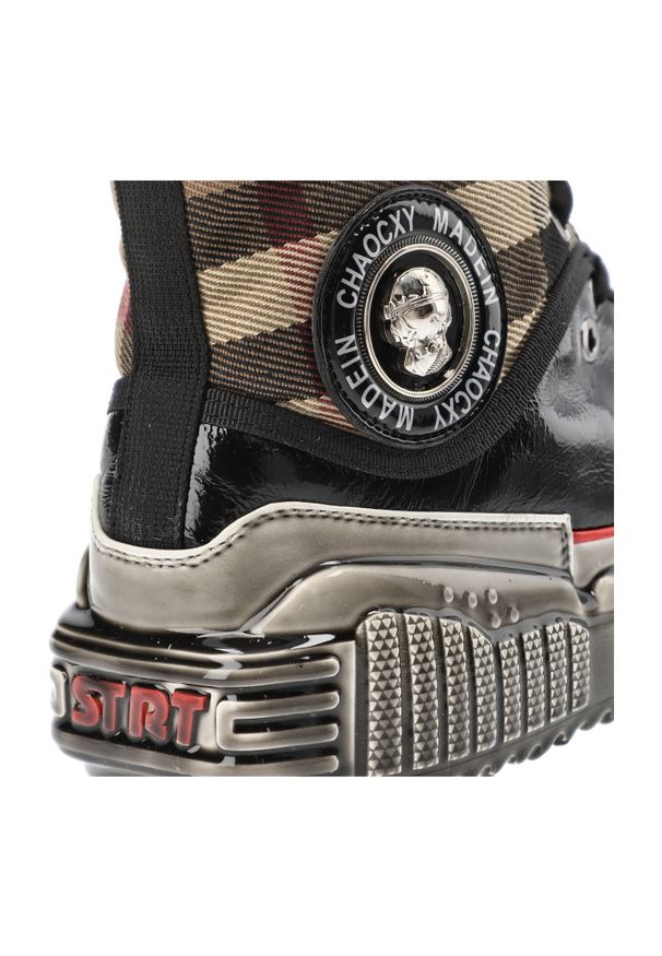 Czarne Sneakersy John Doubare Stylowe Obuwie Męskie. Okazja: na co dzień. Zapięcie: klamry. Kolor: czarny. Materiał: guma, tkanina, skóra. Szerokość cholewki: normalna. Wzór: nadruk, aplikacja, moro