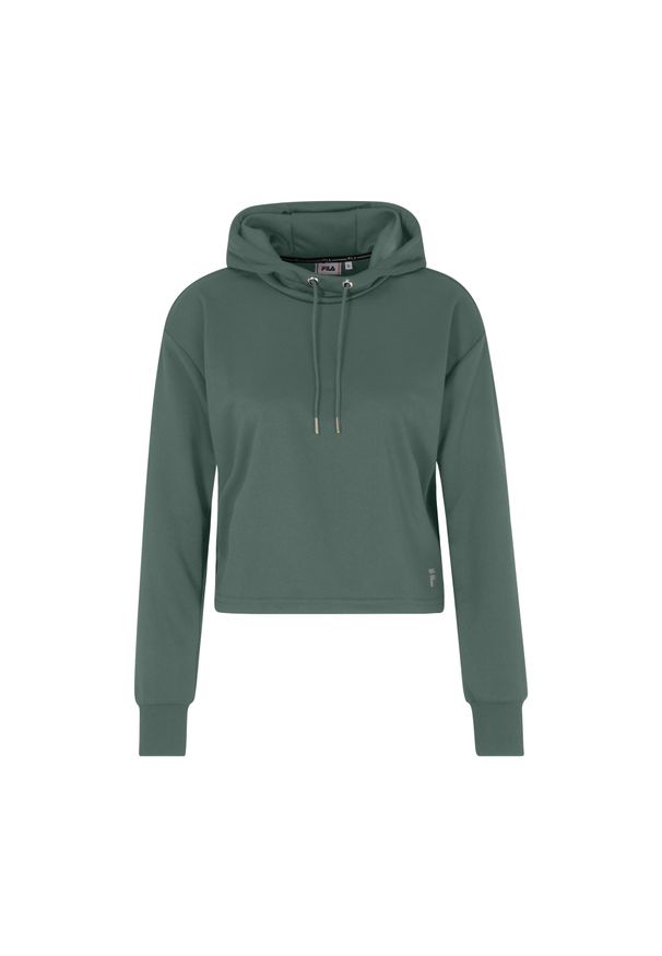 Fila - Bluza damska FILA Rheine Cropped Hoody. Kolor: zielony