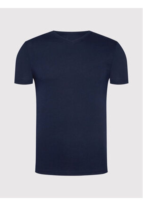 United Colors of Benetton - United Colors Of Benetton T-Shirt 3U53J4231 Granatowy Regular Fit. Kolor: niebieski. Materiał: bawełna