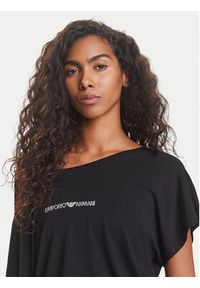Emporio Armani Sukienka codzienna EW000783 AF12192 UC001 Czarny Regular Fit. Okazja: na co dzień. Kolor: czarny. Materiał: wiskoza. Typ sukienki: proste. Styl: casual #5