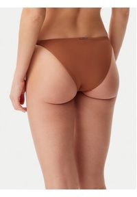 Calvin Klein Swimwear Dół od bikini KW0KW02704 Brązowy. Kolor: brązowy. Materiał: syntetyk #4