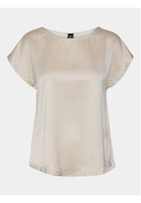 Vero Moda Bluzka Merle 10305151 Écru Regular Fit. Materiał: syntetyk