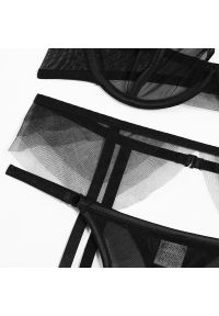 Intica - Komplet bielizny z delikatnej koronki na romantyczne wieczory Kaliope. Kolor: czarny. Materiał: koronka. Wzór: koronka #10