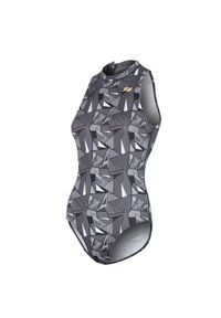 Strój pływacki jednoczęściowy damski ZONE3 OWS Renew High Neck. Kolor: czarny #1