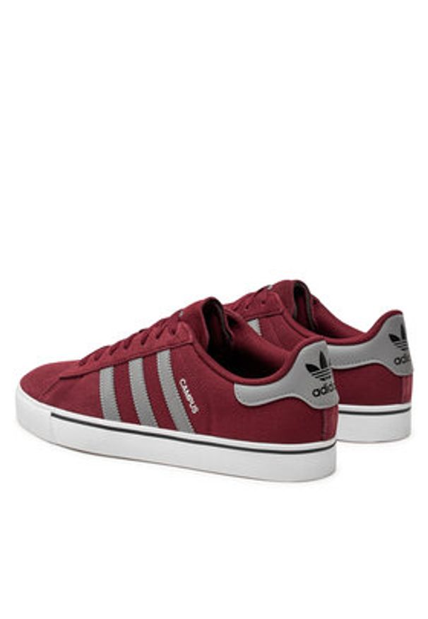 Adidas - adidas Sneakersy Campus Vulc IF9286 Bordowy. Kolor: czerwony. Materiał: zamsz, skóra. Model: Adidas Campus