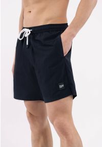 Volcano - Szorty plażowe, Regular Fit, P-DARREL. Kolor: niebieski. Materiał: nylon, poliamid, materiał. Długość: długie #1