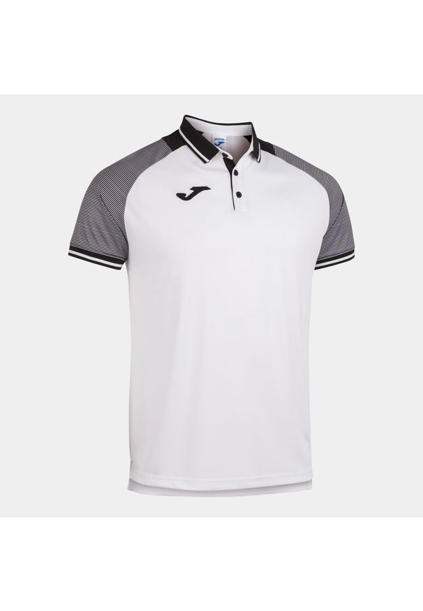 Koszulka polo do tenisa męska Joma Essential II. Typ kołnierza: polo. Kolor: biały, wielokolorowy, czarny. Sport: tenis