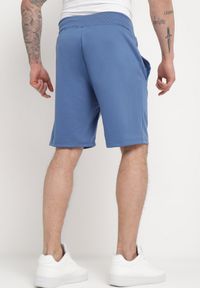 Born2be - Niebieskie Szorty Dresowe z Gumką w Pasie Zhen. Kolor: niebieski. Materiał: dresówka. Długość: krótkie #3