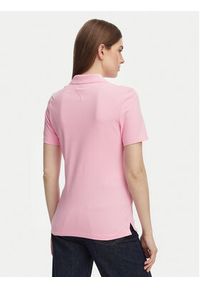 TOMMY HILFIGER - Tommy Hilfiger Polo 1985 WW0WW43225 Różowy jasny Slim Fit. Typ kołnierza: polo. Kolor: różowy. Materiał: bawełna #3