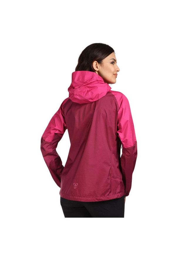Damska kurtka outdoorowa hardshell Kilpi HURRICANE-W. Kolor: fioletowy. Materiał: nylon