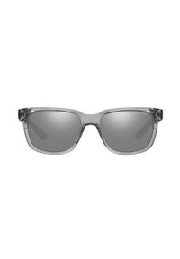 Armani Exchange okulary przeciwsłoneczne męskie kolor czarny. Kolor: szary