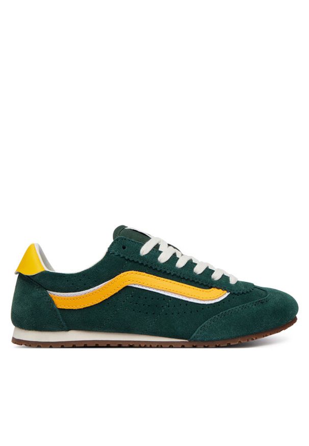 Vans Sneakersy Super Lowpro VN000XVK02I1 Zielony ciemny. Kolor: zielony. Materiał: skóra, zamsz