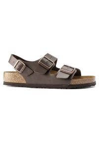 Sandały damskie brązowe Birkenstock Milano BF. Kolor: brązowy. Sezon: lato. Styl: młodzieżowy, sportowy #1