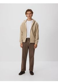 Reserved - Bluza z kapturem - beżowy. Typ kołnierza: kaptur. Kolor: beżowy. Materiał: dzianina #1