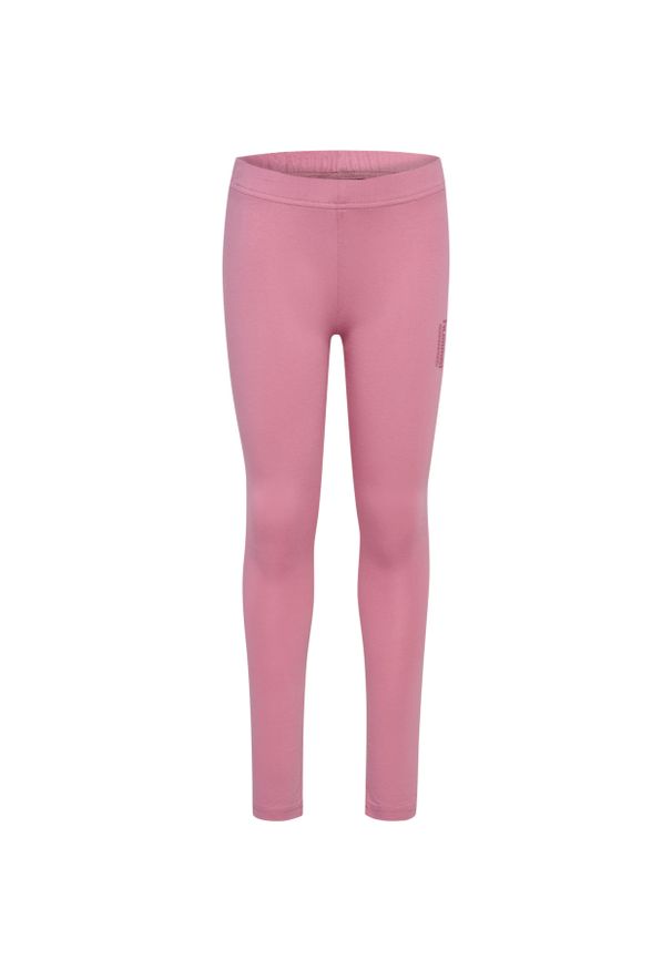 Legginsy dziecięce Hummel Base. Okazja: na uczelnię. Kolor: różowy. Materiał: tkanina. Styl: sportowy