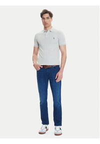 Polo Ralph Lauren Polo 710536856463 Szary Slim Fit. Typ kołnierza: polo. Kolor: szary. Materiał: bawełna #3