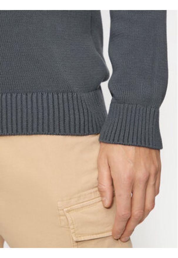 Tommy Jeans Sweter Essential DM0DM19429 Szary Slim Fit. Kolor: szary. Materiał: bawełna
