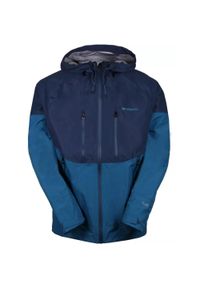 FUNDANGO - Kurtka turystyczna męska MANOTA 3L Shell Jacket. Kolor: niebieski. Materiał: puch, tkanina