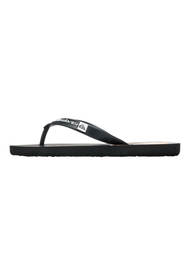 Quiksilver - Klapki dla Chłopcy JAVA GOOD PALM Czarny. Kolor: brązowy, zielony, wielokolorowy. Materiał: guma, syntetyk