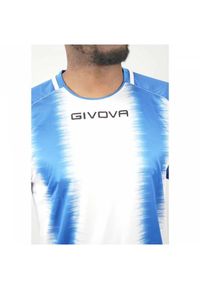 Koszulka Sportowa Givova Stripe XL - Oddychająca i Trwała. Kolor: niebieski, biały, wielokolorowy. Materiał: poliester. Sport: piłka nożna