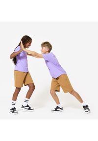 DOMYOS - Spodenki sportowe dla dzieci Decathlon. Okazja: na co dzień. Materiał: bawełna, poliester, elastan, materiał. Styl: sportowy