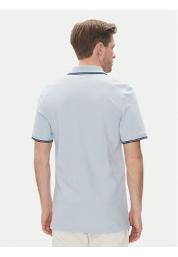 Wrangler Polo 112362830 Błękitny Regular Fit. Typ kołnierza: polo. Kolor: niebieski. Materiał: bawełna