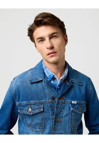 Wrangler - MĘSKA KURTKA WRANGLER DENIM JACKET MYSTIC 112371358. Materiał: denim #2