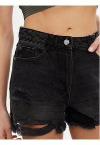 Silvian Heach Szorty jeansowe GPP25123SH Czarny Regular Fit. Kolor: czarny. Materiał: bawełna