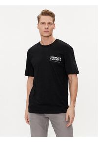 Jack & Jones - Jack&Jones T-Shirt Guru 12249187 Czarny Relaxed Fit. Kolor: czarny. Materiał: bawełna