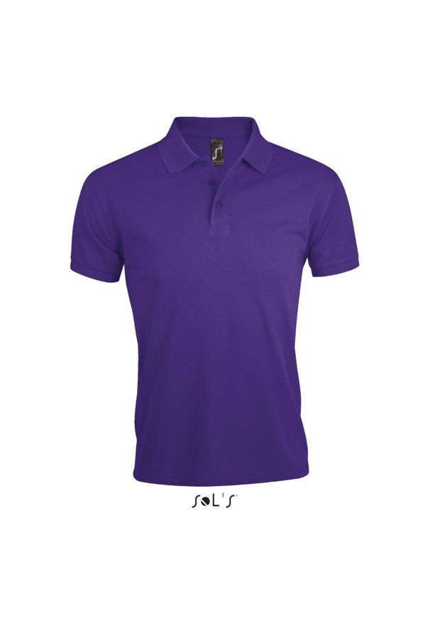 SOL'S - Polo Sol's Prime. Typ kołnierza: polo. Kolor: fioletowy. Materiał: bawełna, poliester