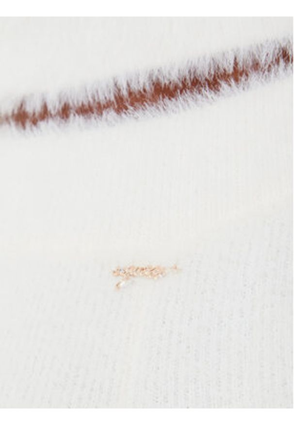 Guess Spodnie dzianinowe O5BB03 Z1282 Écru Flare Fit. Materiał: syntetyk