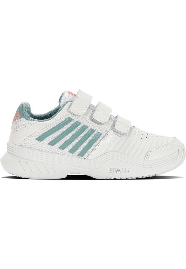 Buty do tenisa dla dzieci K-Swiss Express Omni. Kolor: wielokolorowy, niebieski, biały, beżowy. Sport: tenis