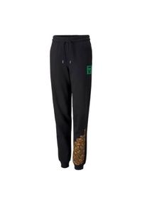 Spodnie sportowe dziewczęce Puma X Minecraft Sweatpants. Kolor: wielokolorowy. Materiał: dresówka