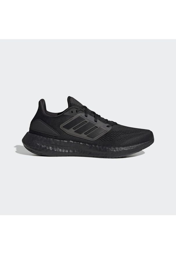 Adidas - Buty do biegania adidas Pureboost 22. Kolor: czarny. Materiał: guma, materiał